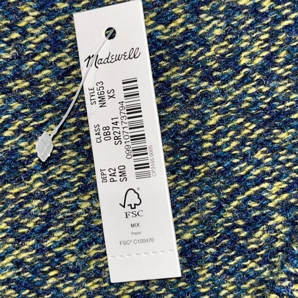 MADEWELL Donegal (Re)sponsible Cashmere V-Neck Sweater Vest - Spruce Mouline NWT - Picture 9 of 13